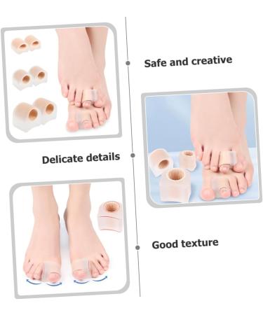 Bunion Toe Separators - 6 Pairs Foot Protectors for Men - Big Toe Splint Dividers - Thumb Gel Separator - Multipurpose Tool (As Shown) - 2.7x2.2cm - Buy Online on GoSupps.com
