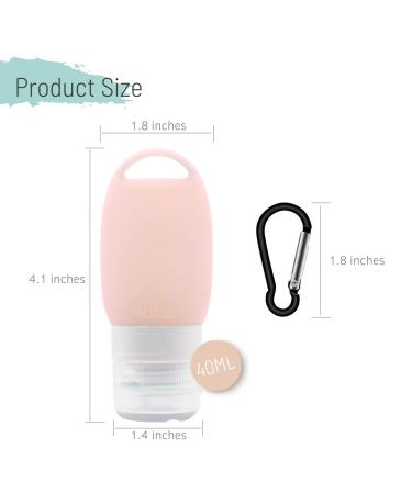 Veroyi Leak Proof Silicone Travel Bottles - Set of 3 Squeezable Travel Tubes with Keychain, Refillable Containers for Shampoo, Lotion, Soap - Buy Online on GoSupps.com