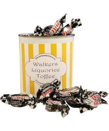 250g Paint Pot Tin with Individually Wrapped Walkers Liquorice Toffees - Delicious Sweets - Buy Online on GoSupps.com