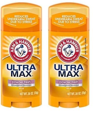 Arm & Hammer Ultra Max Antiperspirant Deodorant Powder Fresh Solid 2.6 Ounce (Pack of 12)