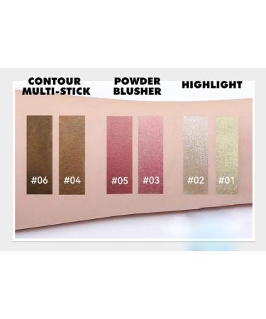 2-Pack Highlighting and Finishing Stick Non-stick Face Highlighter and Shadow Pencil Long-Lasting Smooth Face Highlighting Makeup (Pearl and Coffee) - Buy Online on GoSupps.com