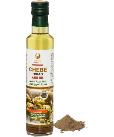 AMALICO Chebe Oil for Hair Growth - 100% all-Natural African Chebe Powder for Hair Growth  Olive Oil  Ostrich Oil  Essential Oil - Ready-to-use - 8.45 FL OZ