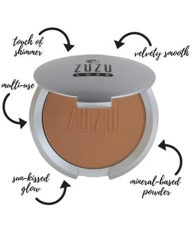 ZUZU LUXE Mineral Bronzer (D-28) - Natural, Paraben-Free, Vegan, Gluten-Free, Cruelty-Free - 0.32 oz - Buy Online on GoSupps.com