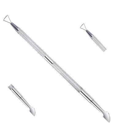 Gel Polish Remover Tool Cuticle Scraper Nail Pusher for Gel Nails Nail Dirt Cleaner Tool Stainless Steel By Sizler Beauty