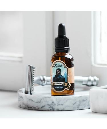 Sailor's Beard Oil Antarctica - Premium Paraben-Free Beard Care | Refreshing Mint Citrus & Eucalyptus | 50ml - Made in Sweden - Buy Online on GoSupps.com