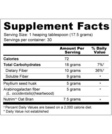 Premium Fiber Helper for Heart Health & Digestive Support - 18.5 Oz - Buy Online on GoSupps.com