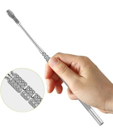 6Pcs Ear Cleaner Tool Set - Earpick Ear Curette Spoon for Ear Wax Removal | Dehydrated Facial Sponges | Silver One Size - Buy Online on GoSupps.com