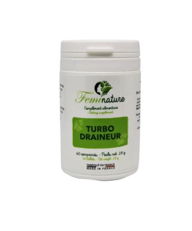 Water Retention Drainer | Turbo Drainer 60 Vegan Tablets | Liver & Colon Detox | Diuretic - Toxin Elimination | Bardan
