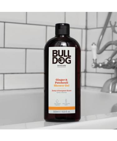 Bulldog Skincare Ginger and Patchouli Shower Gel - Zesty & Energising Scent | 500 ml (Pack of 1) - Buy Online on GoSupps.com
