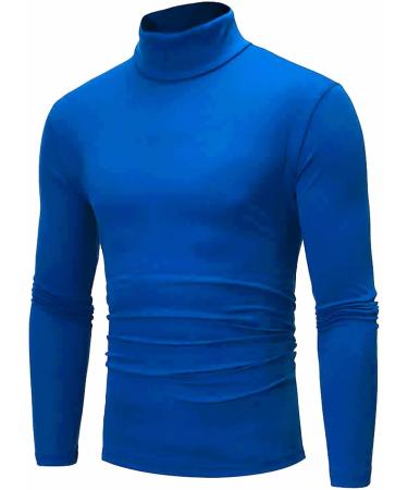 LIUEONG Men's Basic Turtleneck Long Sleeve T-Shirt Pack - Navy Large - Buy Online on GoSupps.com