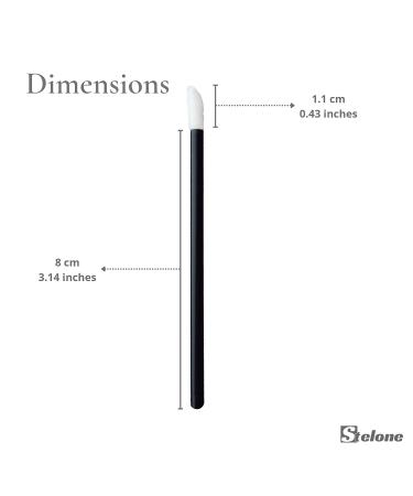 Stelone 200 Disposable Lip Brushes - Lint-Free Lip Wands for Makeup - 200 Count - Buy Online on GoSupps.com