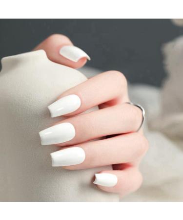 White Gel Nail Polish - Waterproof Gel Nail Varnish - Soak Off UV LED Nail Polish Gel - Long Lasting and Chip Resistant Gel Varnish - Nail Art Starter Manicure DIY at Home (B001 White) - Buy Online on GoSupps.com