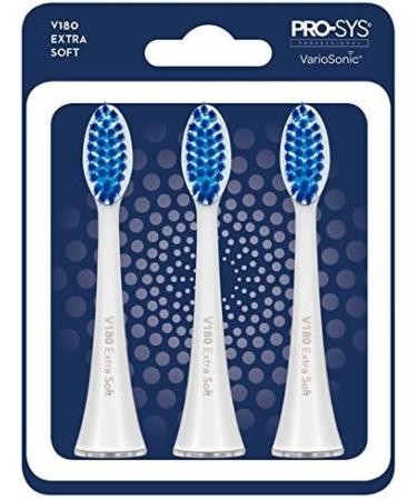 PRO-SYS VarioSonic V180 Extra Soft Replacement Heads - Pack of 3 | Compatible with Burst Brush - Buy Online on GoSupps.com