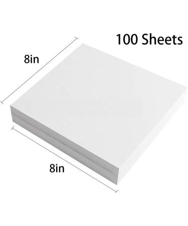Seneme Medium 1.8oz Tear Away Stabilizer 8x8 - 100 Precut Sheets for Embroidery Backing - Machine and Hand Sewing - Fits 4x4 and 6x6 Hoops - Buy Online on GoSupps.com