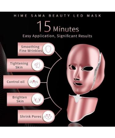 Shop A-021 LED Face Mask - 7 Colors Anti-Aging Light Therapy for Face & Neck | Korean Professional Technology - Buy Online on GoSupps.com