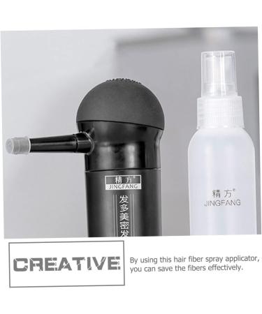 Mikinona 2 Pcs Silicone Nozzle Spray Pump Fibers Sprayer Powder Applicator Black - Buy Online on GoSupps.com
