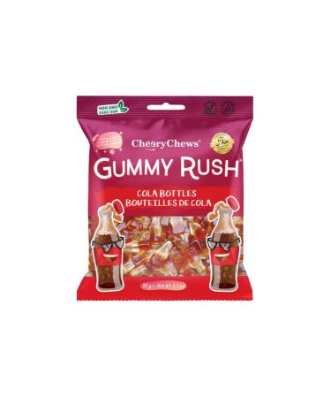 Cheery Chews Gummy Rush Cola Bottles 90g Pack of 12