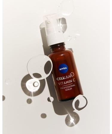 NIVEA Cellular Professional Vitamin C Serum (30 ml) moisturizing serum with vitamin C anti-wrinkle serum for a more even and radiant complexion - Buy Online on GoSupps.com