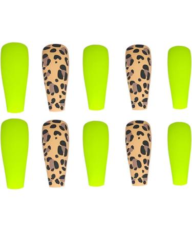 Dajidafu 1 Set French Tip Press on Nails Frosted Long Matte Fingernails Fashion Decals Wraps Full Cover Ballerina Salon - Buy Online on GoSupps.com