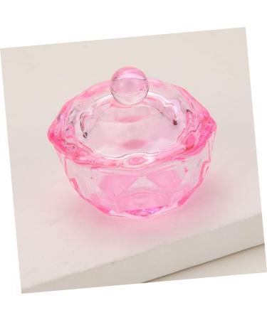 FRCOLOR 4 Pcs Glass Dampen Dish Plate Monomer Dish with Lid Monomer Holder Dappen Dish with Lid Acrylic Liquid Holder Dappen Bowl Acrylic Powder Storage Pink Nail Manicure Tools 4.2x4.2cmx2pcs Pinkx2pcs - Buy Online on GoSupps.com