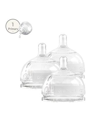 Inttero Breast-Mimic Anti-Colic Vent Nipples - Slow Flow (0-3 Months) / 3-Pack - Buy Online on GoSupps.com