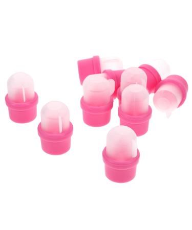 20 Pi ces Manucure Nail Soaker Cover R sine Confortable pour Dissolvant Vernis Caps de Trempage Ongles pour Usage Personnel et Professionnel