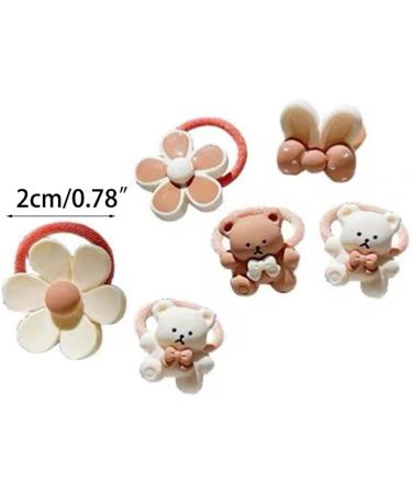 20 Pieces/set Hair Rings Elastic Hair Bands Cute Cartoon Kids Headwear Hair Ties Great Birthday Gift for Girls Toddlers 1 - Buy Online on GoSupps.com