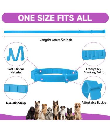 Woyamay Calming Collar for Dogs Adjustable Luminous Safety Glow Calming Dog Collar for Anxiety Relief Natural Calming Pheromone Dog Collar Lasts 60 Days Fits Small Medium Large Dog 2 Pack Blue Blue-2 Pack - Buy Online on GoSupps.com