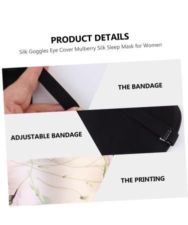 Buy Minkissy Silk Eye Mask - Luxurious Sleep Mask for Puffy Eyes Travel Blindfold & Floral Design | Perfect for Relaxation & Sleeping - Buy Online on GoSupps.com
