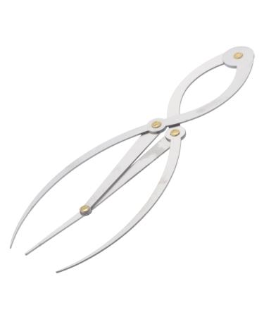 FOMIYES Eyebrow Shaper Ruler Measure Ruler Eyebrow Drawing Tool Template Positioning Ruler Stainless Steel