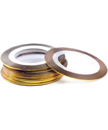 Pinicecore 20 Rolls Nail Strip Band Line - Gold & Silver Nail Art Decoration Stickers for DIY Tips - Buy Online on GoSupps.com