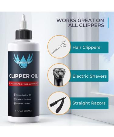 8 oz Premium Hair Clipper Oil - Odorless & Anti-rust Formula for Hair Trimmers, Extends Blade Life - Godora - Buy Online on GoSupps.com