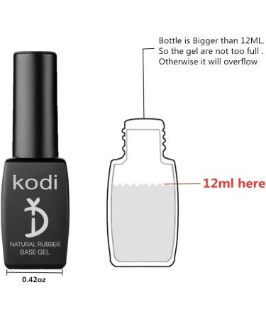 12ml Kodi Gel Glitter Silver Art Nail Polish Nail Varnish Shimmer Sequins Soak Off UV LED Lacquer - (Color: 12ml Matte top) - Buy Online on GoSupps.com