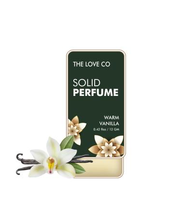 THE LOVE CO Alcohol Free Solid Perfumes 12Gm| For Men & Women | Non-Greasy Cologne | Strong & Lasting Fragrance | Gift for Him & Her (Warm Vanilla)
