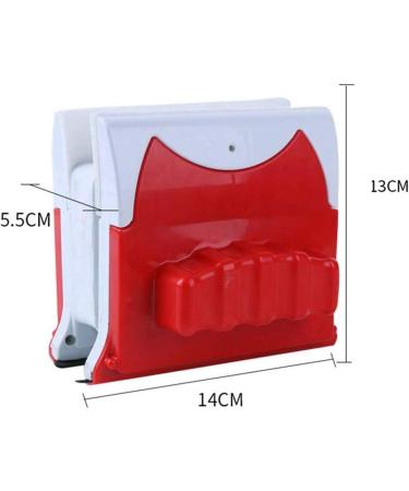 Red Glass Double-Sided Wipe Window Cleaner Glass Wiper Magnetic Cleaning Tools Glider Washing Glass Cleaning Brush for - Buy Online on GoSupps.com