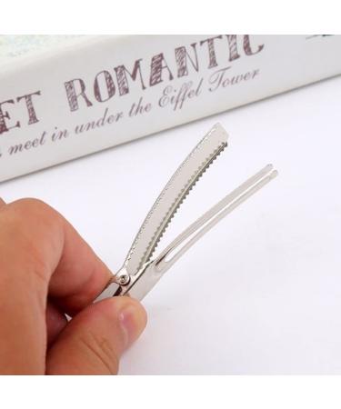 120Pcs Double Prong Alligator Hair Clips - Silver Metal Hair Accessories for Women - Salon Quality Hair Grip for Bows & Crafts by NIOUK - Buy Online on GoSupps.com