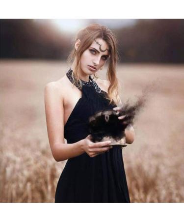 Aimimier Viking Crystal Moon Head Chain - Retro Gold Headpiece for Women and Girls - Buy Online on GoSupps.com