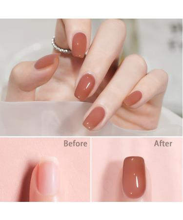 Lofuanna Poly Gel 15ml - Fast-Building Dark Nude Nail Extension Gel | Soak Off UV/LED | Acrylic Builder Gel for Perfect Nails - Buy Online on GoSupps.com
