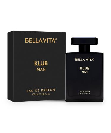 KLUB Men's Eau De Parfum (3.38 fl. oz.) | Intense Masculine Party Perfume for Men | Family: Citrus Spicy Woody Amber | Notes: Lemon Jasmine Rose Musk Amber Vanilla and Patchouli. - Buy Online on GoSupps.com