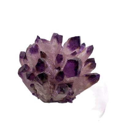 Natural Crystal Cluster Amethyst Specimen Ore Purple Quartz Reiki Stone Raw Crystals Home Decor Household yuebang (Size : 500-600g)