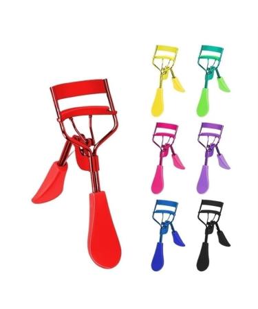 Effortless Lash Curler: Instant Eye-Opening Effect Easy-to-Use Eyelash Curling Tool-Design for Home & Travel(Red)