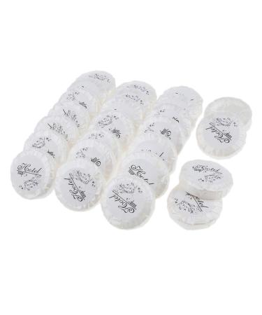 jojomis Travel Soap Round Hotel Cleaning Soaps Individually Wrapped Hotel Toiletries Light Scented 150 Bars - 9g as described