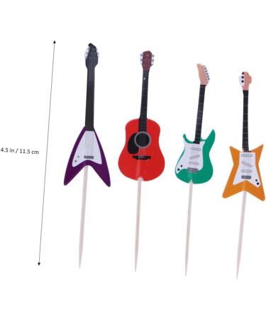 Garneck 48 Pcs Music Theme Cake Picks Engagement Cake Decorations for Men Kids Birthday Cupcake Toppers Guitar Decor for Cupcake Topper Musical Instrument Wooden Rock and Roll Man As Shownx2pcs mediumx2pcs - Buy Online on GoSupps.com