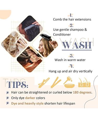Buy 16 Ash Blonde Clip-in Hair Extensions - Real Remy Human Hair 7pcs Perfect for Mother's Day Seamless PU Clips - Buy Online on GoSupps.com