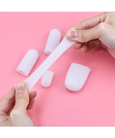 Gel Toe Protector Caps - 20-pc Silicone Toe Guards for Corns, Blisters, and Grinding Feet - Buy Online on GoSupps.com