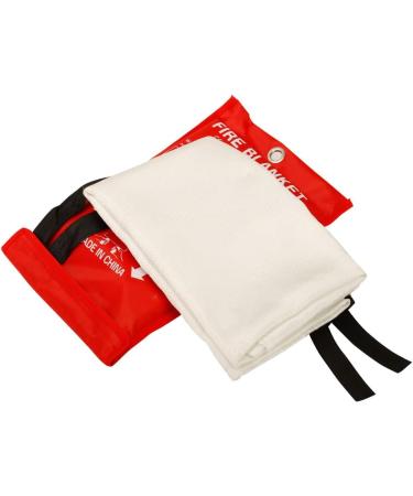 Aksipo Fire Blanket 2 Pack (39.3X39.3 inch) - Emergency Survival Safety Cover for Home, Kitchen, Office, Car - Flame Retardant Fiberglass Suppression Blanket - Buy Online on GoSupps.com