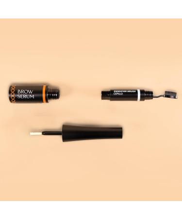Nuggela & Sul Brow Serum. Eyebrow Densifying Serum + Brush. Fuller Thicker Eyebrows. With Marine Glycogen and Provitamin B5. 5 ml + Brush - Buy Online on GoSupps.com