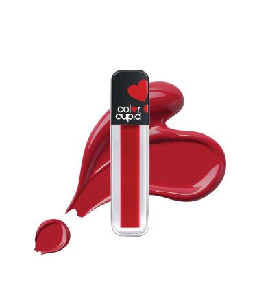 Co.lor Cu.pid Matte Intense Color 18-Hour Stay Liquid Lipstick | Infused with Hyaluronic Acid & Ceramide | Transfer Proof & Kiss Proof| Forever Love - Romantic Red |