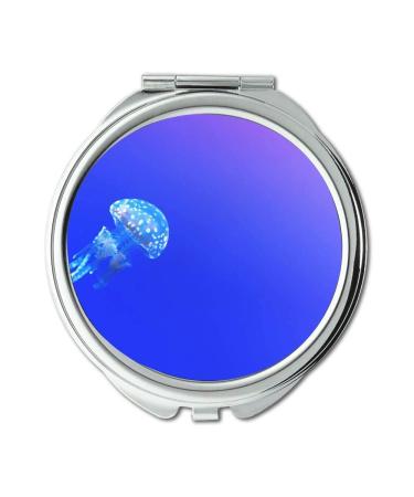 YENDOSTEEN Mirror Travel Mirror aquarium aquatic blue pocket mirror portable mirror