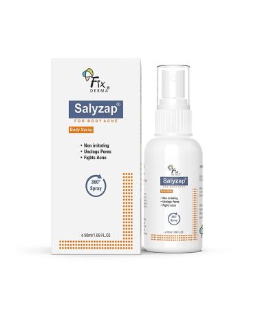 Malar 2% Salicylic Acid Salyzap Body Acne Spray For Acne On Back Shoulders Neck & Chest | Body Acne Spray To Improve Breakouts & Uneven Skin Texture For Women & Men - 50ml